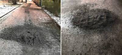 «Нужно потерпеть»: заммэра Петрозаводска объяснил, зачем тротуары засыпают камнями