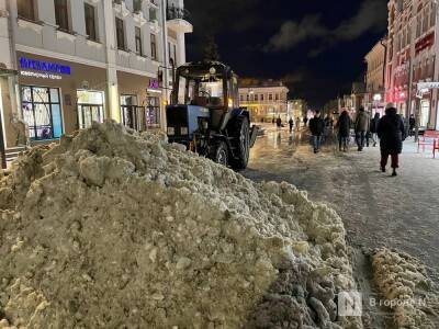 Почти 800 кубометров снега вывезено с улиц Нижнего Новгорода 21 ноября