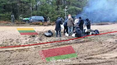 ГПК: литовские силовики в очередной раз доставили группу беженцев на линию границы для создания постановочного видео