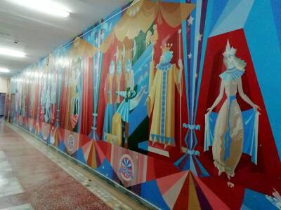В доме творчества Нижнего Тагила уничтожили фреску известного в городе художника