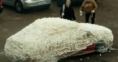 Украинский пранкер залил авто своей матери монтажной пеной, — СМИ