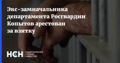 Экс-замначальника департамента Росгвардии Копытов арестован за взятку