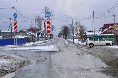 На улице Советской отремонтировали участок от дороги на Синегорск до Альпийской
