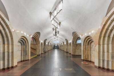 Нетерпеливый пассажир метро Москвы спрыгнул с перехода на крышу поезда