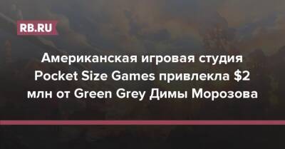 Американская игровая студия Pocket Size Games привлекла $2 млн от Green Grey Димы Морозова