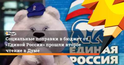 Социальные поправки вбюджет от«Единой России» прошли второе чтение вДуме
