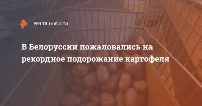 В Белоруссии пожаловались на рекордное подорожание картофеля