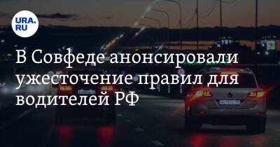 В Совфеде анонсировали ужесточение правил для водителей РФ