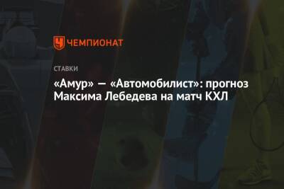 «Амур» — «Автомобилист»: прогноз Максима Лебедева на матч КХЛ