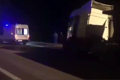 В Белгородской области столкнулись два грузовика