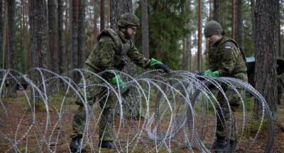 Эстония завершила строительство заграждений на границе с Россией