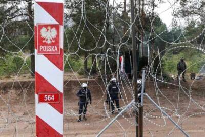 Один польский пограничник пострадал при очередной попытке мигрантов прорваться в страну