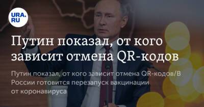 Путин показал, от кого зависит отмена QR-кодов