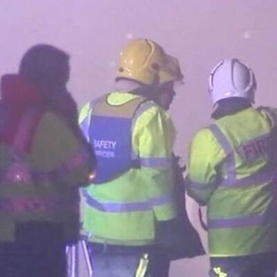 Мощный пожар произошел в английском графстве Йокршир