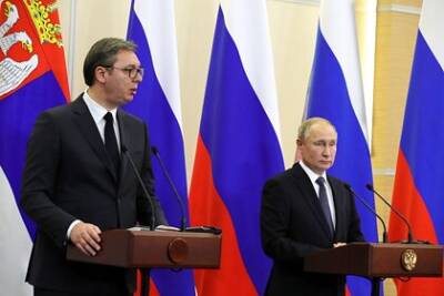 Раскрыты темы переговоров Путина и Вучича в Сочи