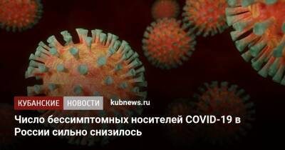 Число бессимптомных носителей COVID-19 в России сильно снизилось