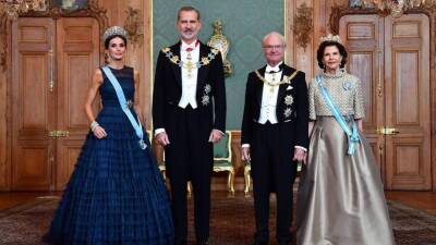 Королева Летиция и король Филипп VI: визит в Швецию