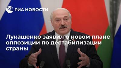 Президент Белоруссии Лукашенко: оппозиция приготовила новый план дестабилизации страны