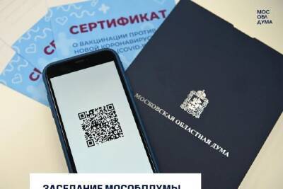 Введение QR-кодов поддержала Московская областная Дума
