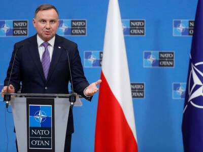 Президент Польши призвал НАТО повысить готовность сил на восточном фланге из-за ситуации вокруг границы Украины