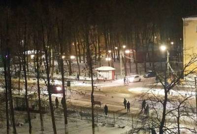 Сквер в Волхове дождался фонарей на четвёртом десятке темных лет