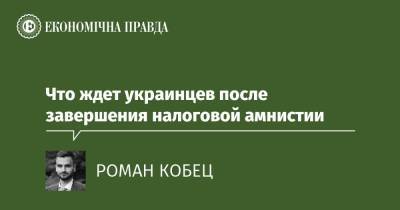 Что ждет украинцев после завершения налоговой амнистии