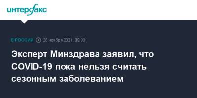Владимир Чуланов - Эксперт Минздрава заявил, что COVID-19 пока нельзя считать сезонным заболеванием - interfax.ru - Москва - Россия