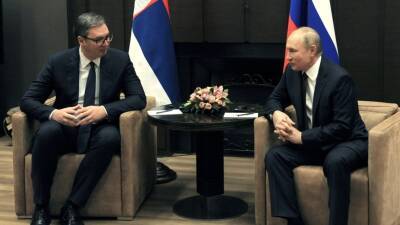 Путин и Вучич обсудили поставки газа и продажи оружия