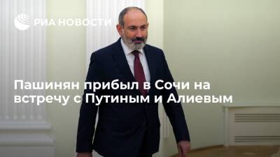 Премьер Армении Пашинян прибыл в Сочи на встречу с Путиным и Алиевым