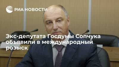 Экс-депутата Сопчука объявили в международный розыск по обвинению в отмывании денег