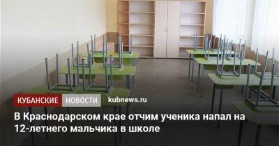 В Краснодарском крае отчим ученика напал на 12-летнего мальчика в школе