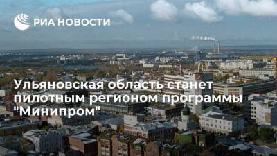 Ульяновская область станет пилотным регионом программы "Минипром"