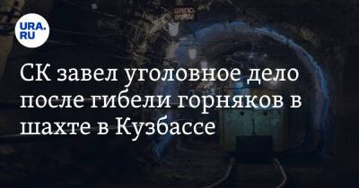 СК завел уголовное дело после гибели горняков в шахте в Кузбассе