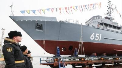 В Петербурге спустили на воду корабль противоминной обороны