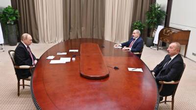 Трехсторонняя встреча по Карабаху: о чем договорились Путин, Алиев и Пашинян в Сочи