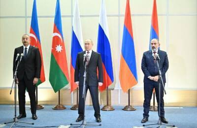 Путин, Алиев и Пашинян завершили «очень конструктивную» встречу совместным заявлением