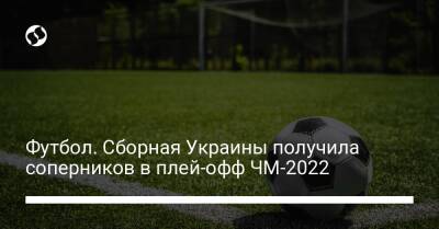 Футбол. Сборная Украины получила соперников в плей-офф ЧМ-2022