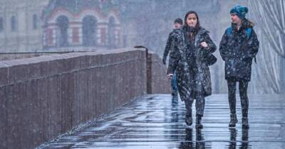 В Москве в субботу пройдут дожди с мокрым снегом