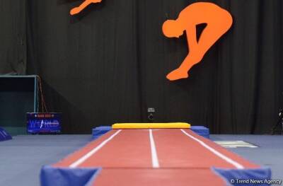 Всемирные соревнования среди возрастных групп в Баку - российская гимнастка заняла первое место в прыжках на акробатической дорожке