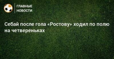 Себай после гола «Ростову» ходил по полю на четвереньках