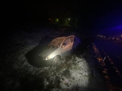 Под Тверью 18-летний водитель на Renault Logan вылетел в кювет