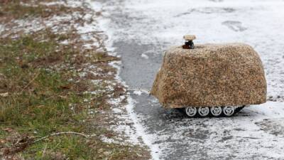 Российские военные представители робот-камень
