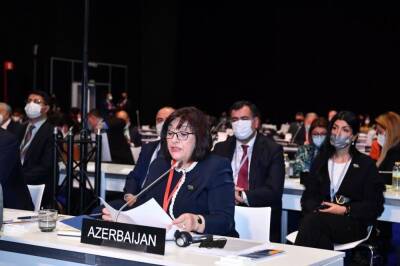 Сахиба Гафарова - Председатель парламента Азербайджана выступила на 143-й Ассамблее Межпарламентского союза - trend.az - Испания - Азербайджан - Мадрид - Madrid