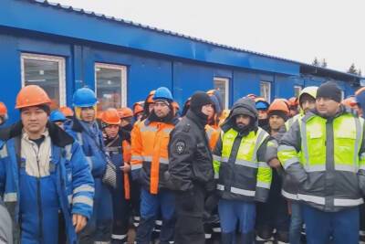 На стройке в Усть-Луге задержали более 80 нелегалов