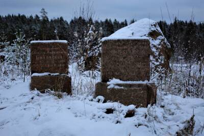 Старинные надгробия нашли в лесу под Выборгом