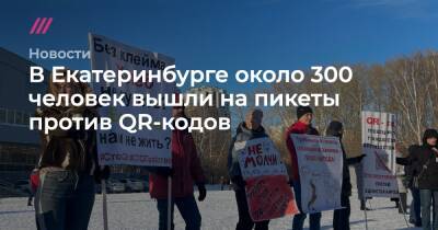 В Екатеринбурге около 300 человек вышли на пикеты против QR-кодов