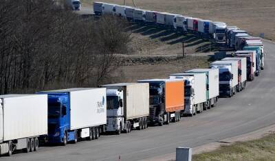 На белорусско-польской границе парализовано грузовое движение из-за мигрантов