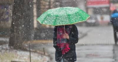 На Украину идут дожди со снегом и шквальный ветер