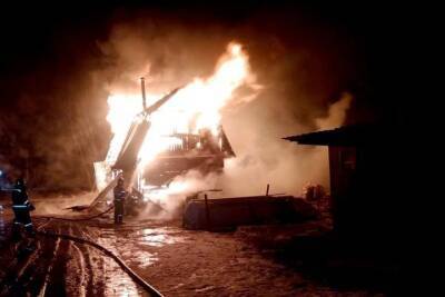 В Старожиловском районе Рязанской области сгорела баня