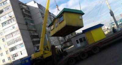 Демонтаж незаконно установленных киосков ведется в Луганске - cxid.info - Луганск